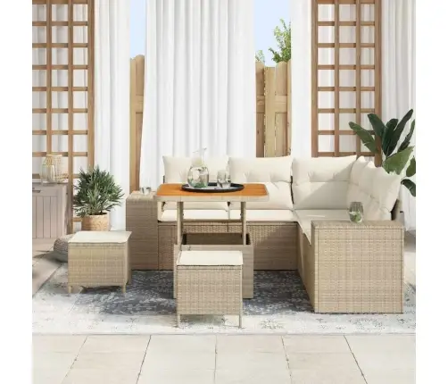 Aia Diivanikomplekt Padjaga Ladustamisega 8 Pcs Beez Ja Koor