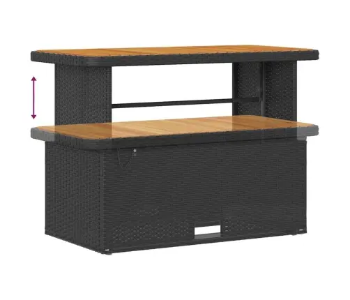 Sodo Sofų Rinkinys 9 Pcs Juoda Ir Kreminė 110 X 55 X 71 Cm