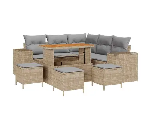 Aia Diivanikomplekt Padjaga Padjaga 9 Pcs Beež Ja Heledhall