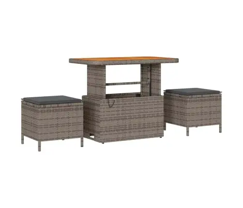 Dārza Dīvānu Komplekts 12 Pcs Pelēka 90 X 55 X 71 Cm Vidaxl