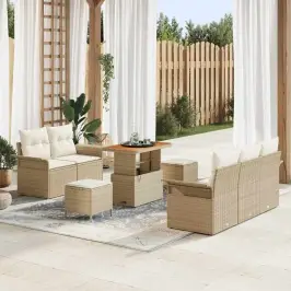 Dārza Dīvānu Komplekts 8 Pcs Bēšs Un Krēms 90 X 55 X 71 Cm Vidaxl