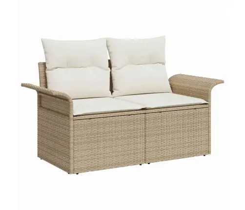 Dārza Dīvānu Komplekts 9 Pcs Bēšs Un Krēms 80 X 80 X 71 Cm Vidaxl