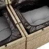 Dārza Dīvānu Komplekts Ar Spilvenu 10 Pcs Bēša Un Gaiši Pelēka Vidaxl