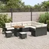 Sodo Sofų Rinkinys 12 Pcs Juoda Ir Kreminė 80 X 80 X 71 Cm Sodo Sofų Rinkinys 12 Pcs Juoda Ir Kreminė 80 X 80 X 71 Cm