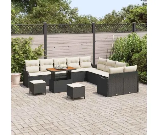 Aia Diivanikomplekt 13 Pcs Must Ja Kreem 90 X 55 X 71 Cm