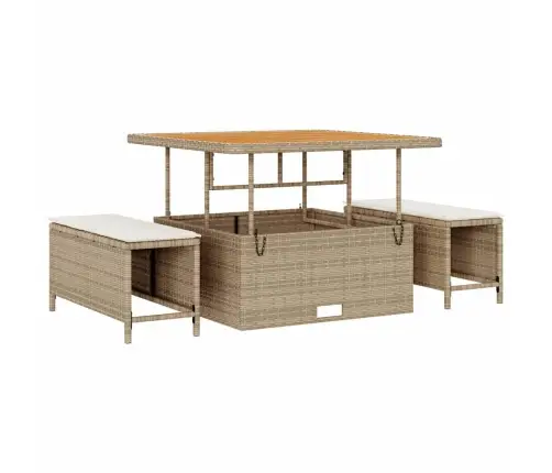 Sodo Sofų Rinkinys 8 Pcs Bežinė Ir Kreminė 100 X 100 X 71 Cm Sodo Sofų Rinkinys 8 Pcs Bežinė Ir Kreminė 100 X 100 X 71 Cm