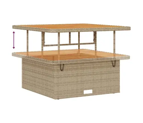 Sodo Sofų Rinkinys 8 Pcs Bežinė Ir Kreminė 100 X 100 X 71 Cm Sodo Sofų Rinkinys 8 Pcs Bežinė Ir Kreminė 100 X 100 X 71 Cm
