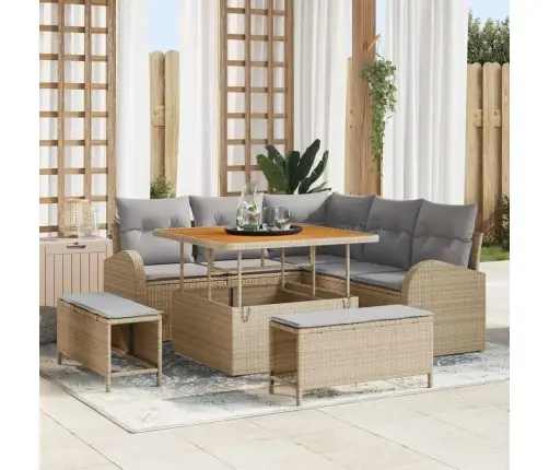 Aia Diivanikomplekt Padjaga Padjaga 8 Pcs Beež Ja Heledhall