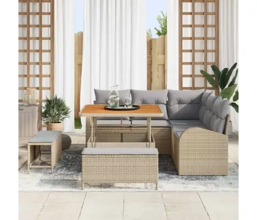 Aia Diivanikomplekt Padjaga Padjaga 8 Pcs Beež Ja Heledhall