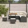 Aia Diivanikomplekt Padjaga 8 Pcs Must Ja Kreem 80 X 80 X 71 Cm