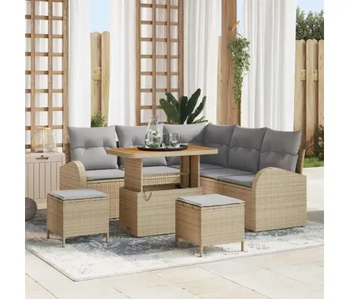 Aia Diivanikomplekt Padjaga Padjaga 8 Pcs Beež Ja Heledhall