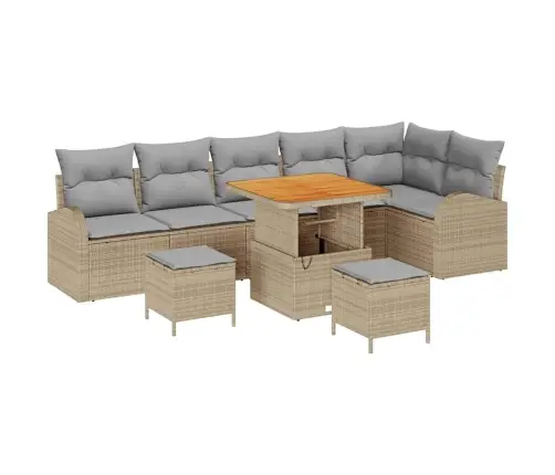 Aia Diivanikomplekt Padjaga Padjaga 9 Pcs Beež Ja Heledhall