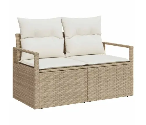 Sodo Sofų Rinkinys 10 Pcs Bežinė Ir Kreminė 80 X 80 X 71 Cm