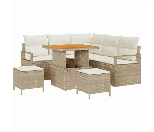 Aia Diivanikomplekt Padjaga Ladustamisega 8 Pcs Beez Ja Koor