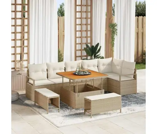 Aia Diivanikomplekt 9 Pcs Beez Ja Koor 100 X 100 X 71 Cm