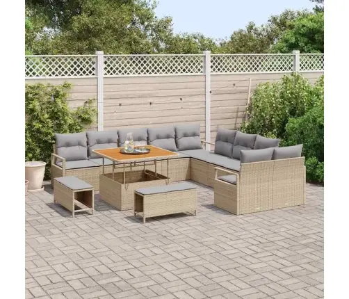 Aia Diivanikomplekt Padjaga Padjaga 13 Pcs Beež Ja Heledhall