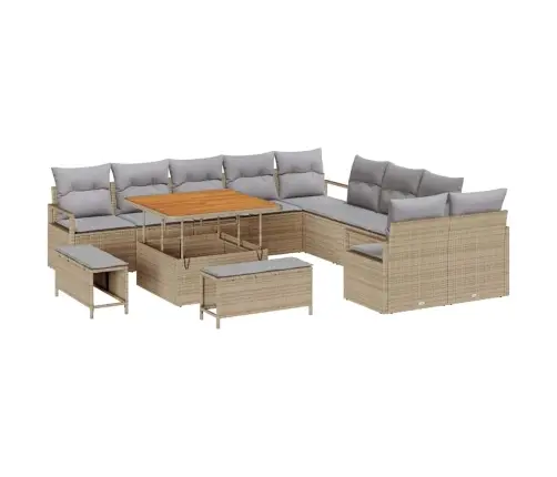 Aia Diivanikomplekt Padjaga Padjaga 13 Pcs Beež Ja Heledhall