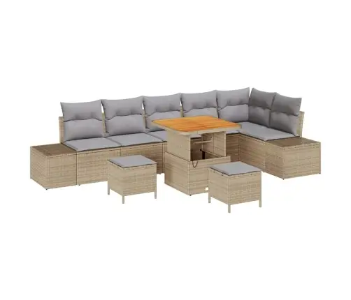 Aia Diivanikomplekt Padjaga 9 Pcs Beež Polürooster