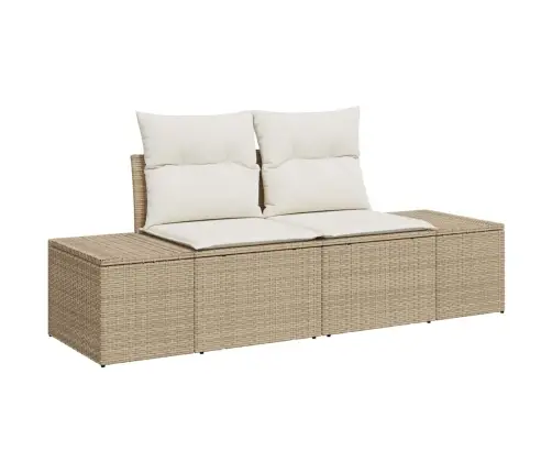 Sodo Sofų Rinkinys 12 Pcs Bežinė Ir Kreminė 110 X 55 X 71 Cm