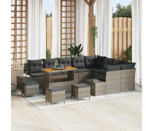 Aia Diivanikomplekt Padjaga Padjaga 13 Pcs Helehall Ja Tumehall