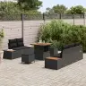 Aia Diivanikomplekt Padjaga Padjaga 8 Pcs Must 80 X 80 X 71 Cm