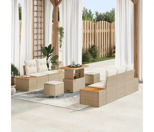 Aia Diivanikomplekt Padjaga Ladustamisega 8 Pcs Beez Ja Koor