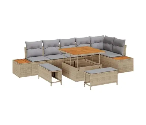 Aia Diivanikomplekt Padjaga 9 Pcs Beež Polürooster