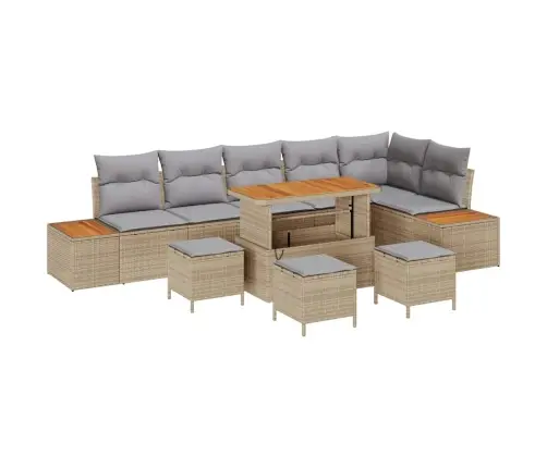 Aia Diivanikomplekt Padjaga 10 Pcs Beež Polürooster