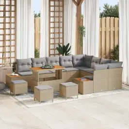 Aia Diivanikomplekt Padjaga 13 Pcs Beež Polürooster
