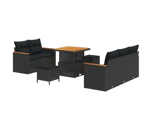 Aia Diivanikomplekt Padjaga Ladustamisega Must Polürooster