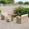 8 Daļu Dārza Dīvāna Komplekts Ar Spilveniem Bēšā Poli Rotangpalma Akācija Vidaxl 8 Daļu Dārza Dīvāna Komplekts Ar Spilveniem Bēšā Poli Rotangpalma Akācija Vidaxl