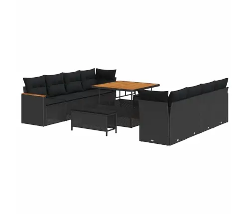 11 Daļīgais Dārza Dīvānu Komplekts Ar Spilveniem Vidaxl