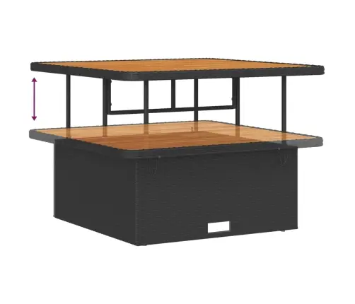 Aia Diivanikomplekt Padjaga Padjaga 12 Pcs Must Polü Rattan