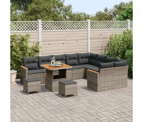 Aia Diivanikomplekt Padjaga Padjaga 12 Pcs Hall Polü Rattan