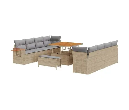 Aia Diivanikomplekt Padjaga 11 Pcs Beež Polürooster