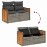 Sodo Sofų Rinkinys 13 Pcs Pilka Tamsiai Pilka 90 X 55 X 71 Cm