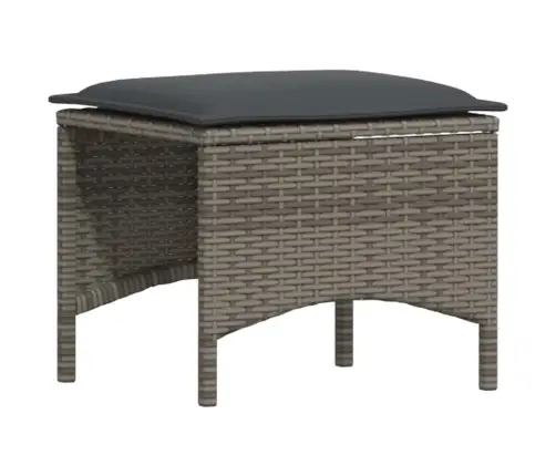 4-Daļīgs Dārza Dīvāna Komplekts Ar Matračiem, Pelēks L-Veida Vidaxl