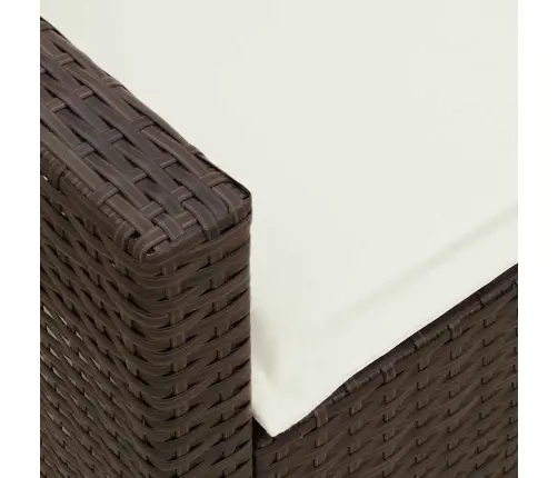 Dārza Dīvāns Ar Spilveniem, Brūna Pe Rotangpalma Vidaxl