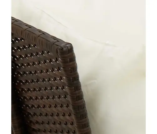 Dārza Dīvāns Ar Spilveniem, Brūna Pe Rotangpalma Vidaxl