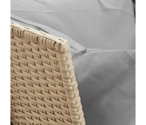 Sodo Sofa Su Pagalvėlėmis, Smėlio, Poliratanas