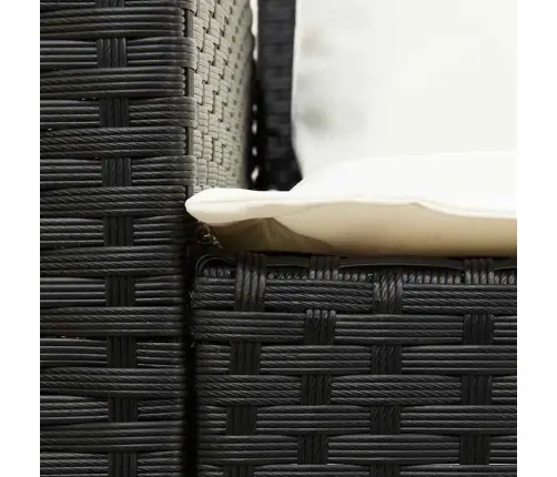 4-Daļīgs Dārza Dīvāna Komplekts Ar Matračiem, Pe Rotangpalma Vidaxl