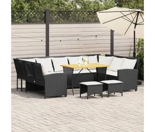 4-Daļīgs Dārza Dīvāna Komplekts Ar Matračiem, Pe Rotangpalma Vidaxl