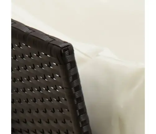 3-Daļīgs Dārza Dīvānu Komplekts Ar Matračiem, Pe Rotangpalma Vidaxl