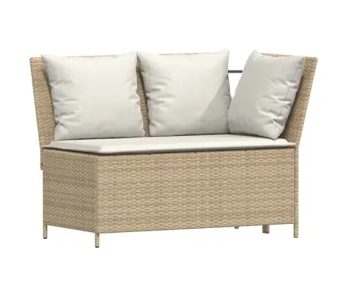 3-Osaline Aiadiivani Komplekt Patjadega, Beež, Polürotang