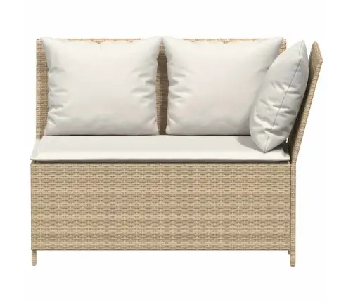 3-Osaline Aiadiivani Komplekt Patjadega, Beež, Polürotang