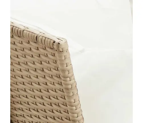 3-Osaline Aiadiivani Komplekt Patjadega, Beež, Polürotang