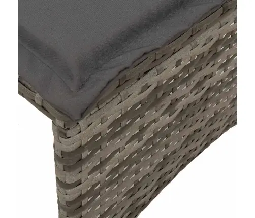 5-Osaline Aiamööblikomplekt Istmepatjadega, Polürotang, Hall