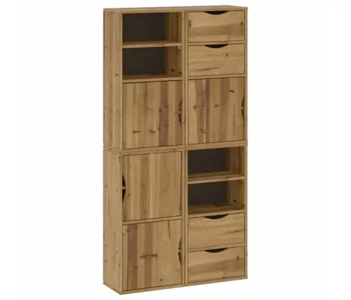 Külgkapid 4 Tk Odda, 40X24X79 Cm Täispuidust Mänd
