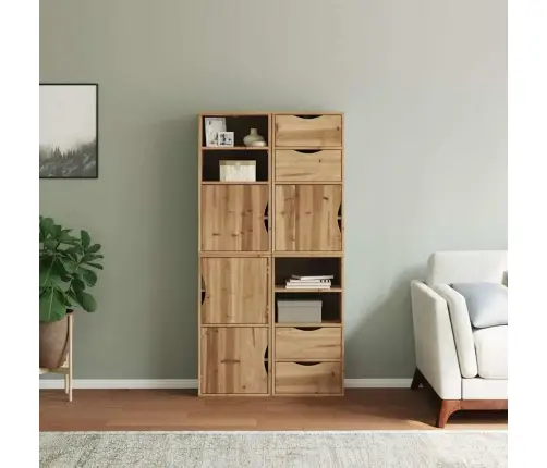 Külgkapid 4 Tk Odda, 40X24X79 Cm Täispuidust Mänd