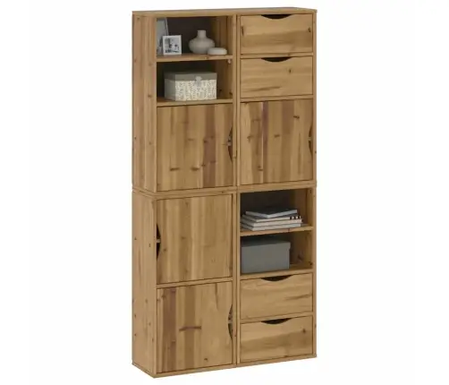 Külgkapid 4 Tk Odda, 40X24X79 Cm Täispuidust Mänd